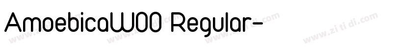 AmoebicaW00 Regular字体转换